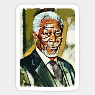 Mr. Freeman abstract fan art portrait Sticker